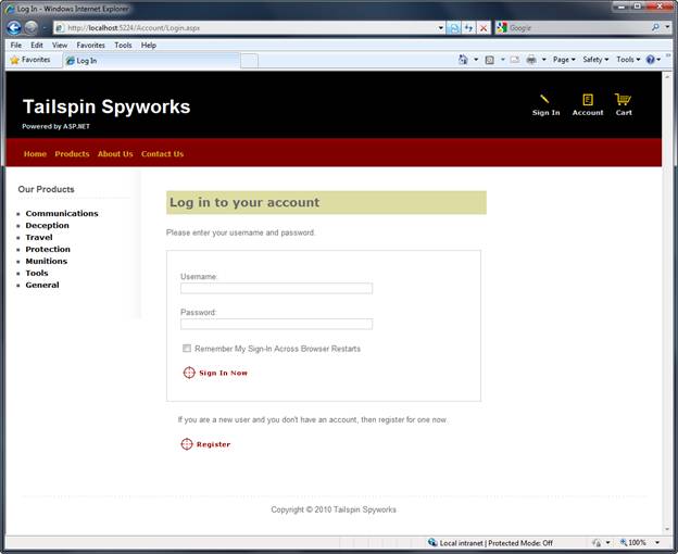 Screenshot che mostra la richiesta di accesso al checkout.