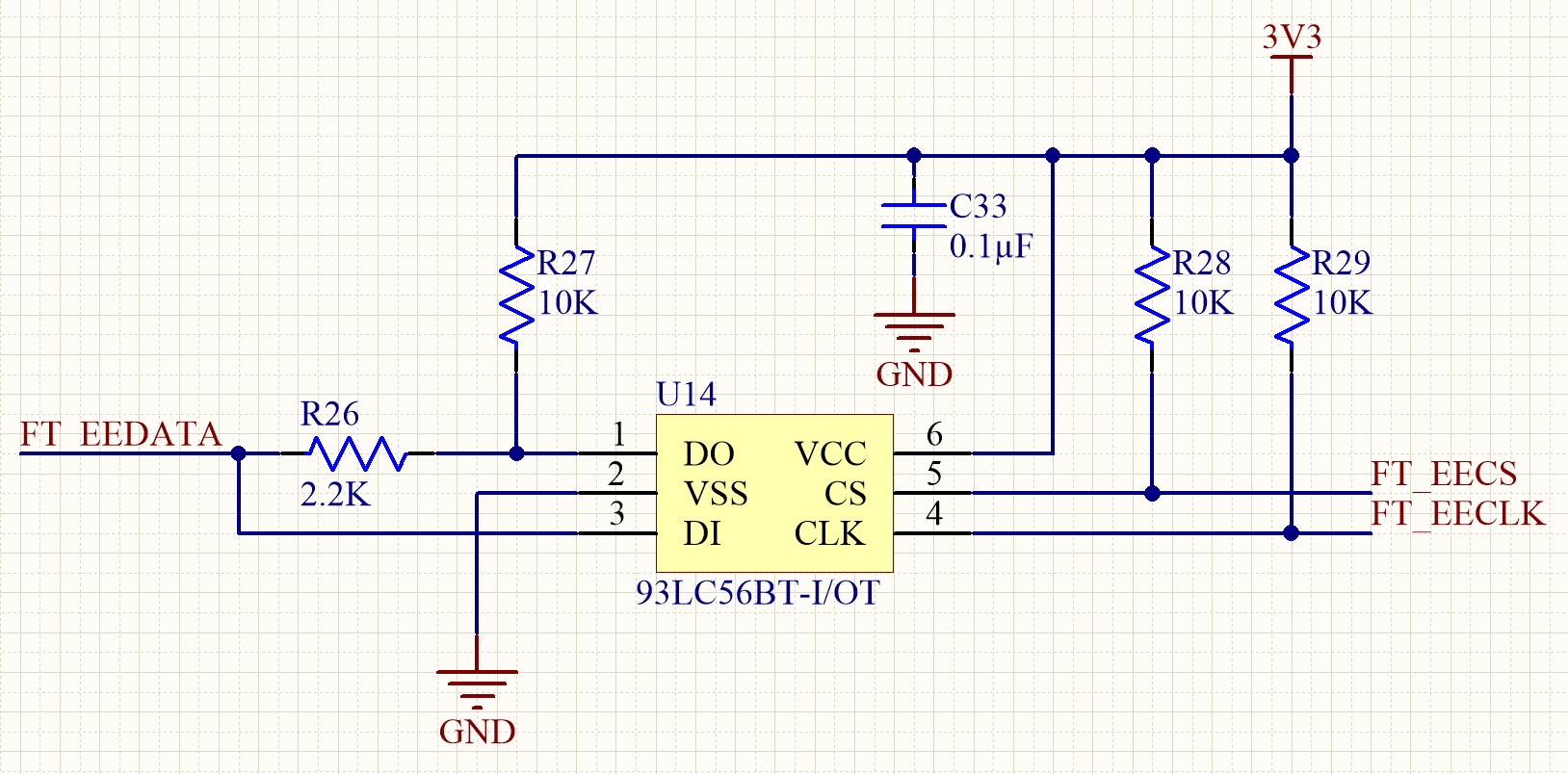 Circuito della EEPROM