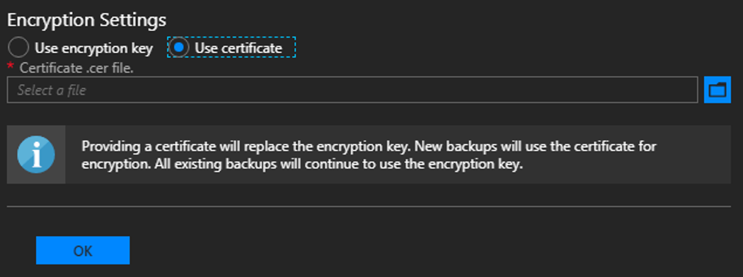 Azure Stack Hub - use encryption certificate in backward compatibility mode