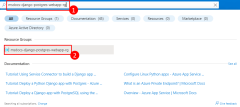 Screenshot che mostra come trovare il gruppo di risorse nella portale di Azure.