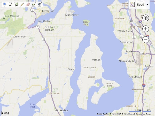Strumenti di disegno di Bing Maps