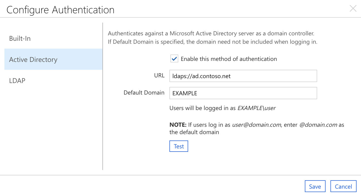 Configurazione di Active Directory