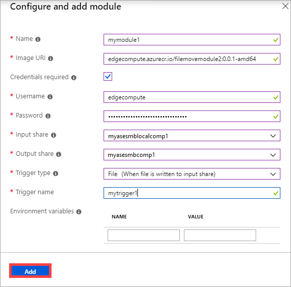 Aggiungere e configurare un modulo