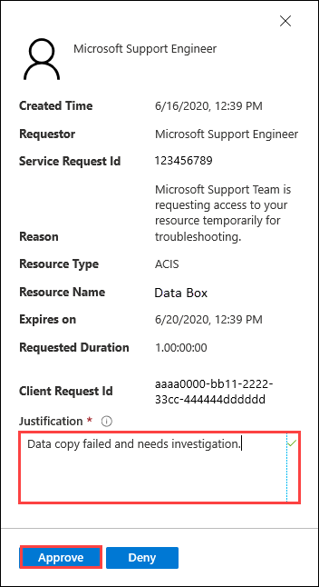 Approvare la richiesta