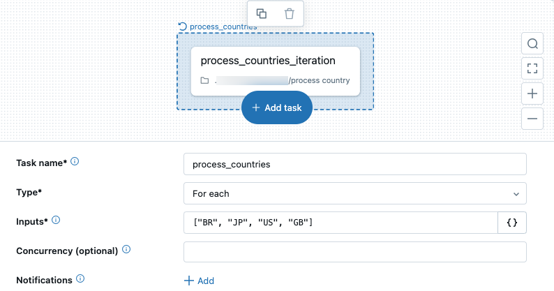 Passaggio alla visualizzazione DAG dell'interfaccia utente processi in Per ogni attività