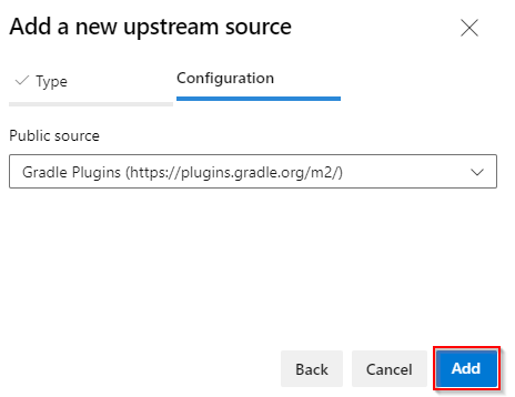 Screenshot che mostra come aggiungere Plug-in Gradle.