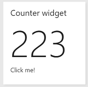 Widget contatore