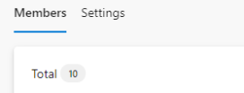 Screenshot dell'indicatore Totale per i membri del team.