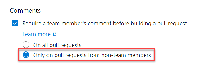 Ottimizzazioni dei trigger dei commenti di GitHub.