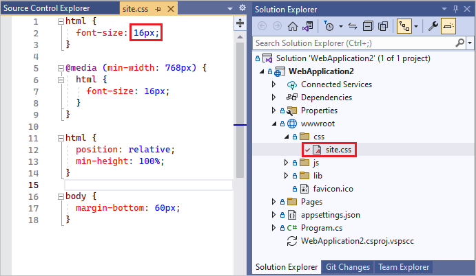 Sviluppare e condividere codice in TFVC con Visual Studio - Azure Repos |  Microsoft Learn