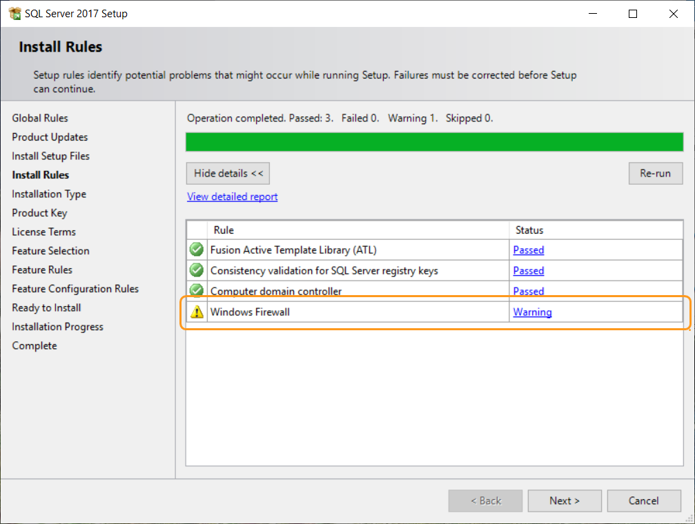 Avviso di Windows Firewall