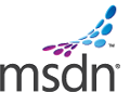 Screenshot che mostra il logo per MSDN, il forum della community primaria del team di Servizi multimediali.