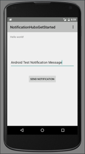 Test in Android: invio di un messaggio