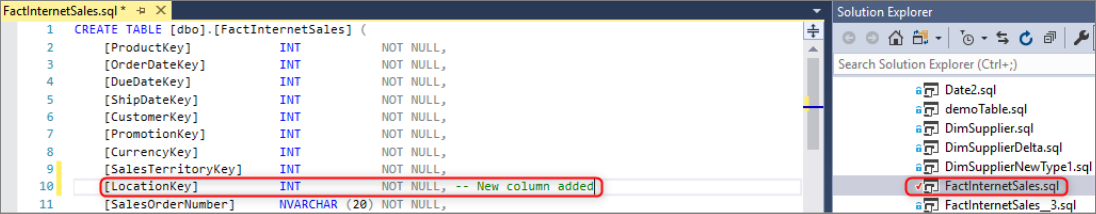 Validate update column