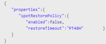 Esempio di codice di errore per usare la versione dell'API corretta.