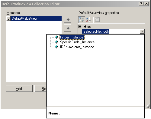 19_FinderInstance_Defaults Specifica del valore predefinito per l'istanza di Finder
