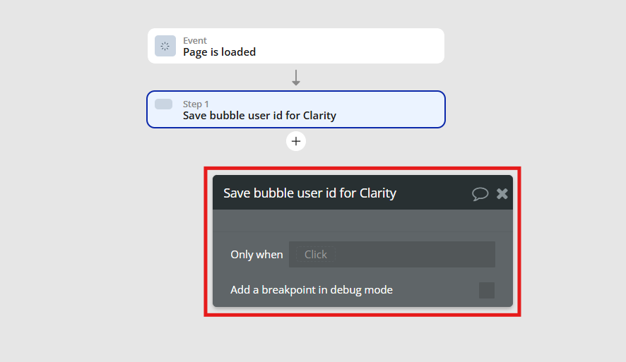 Choose when to save bubble user ID.