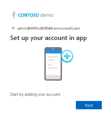 Configurare l'account nell'app