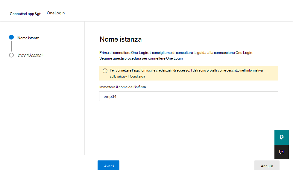 Connettere OneLogin.