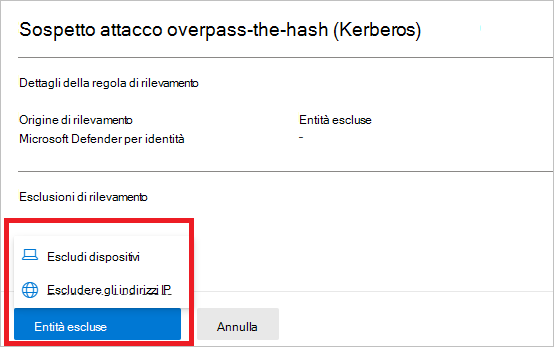 Exclude devices or IP addresses.