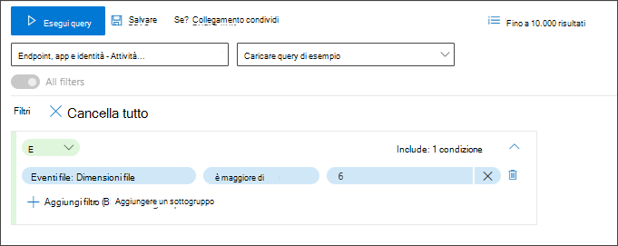 Screenshot dei numeri come terza condizione