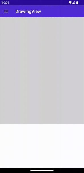 Screenshot di DrawingView su Android