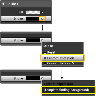 How to set the use the color of the template