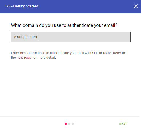 Screenshot di aggiunta del dominio.