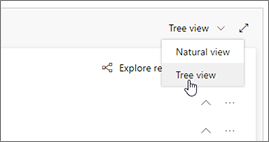 Scegliere la visualizzazione albero.
