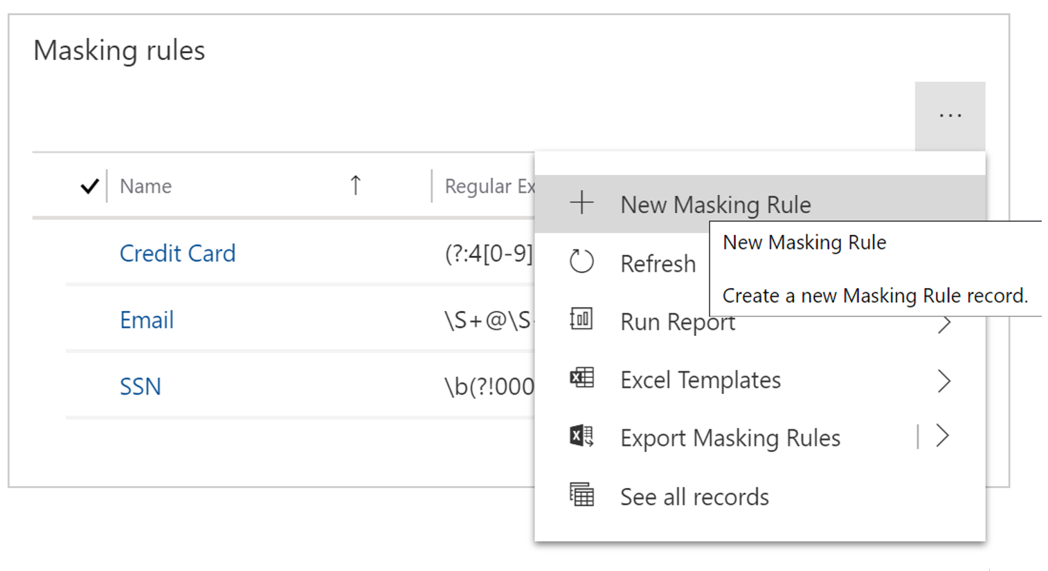 Creare una regola di maschera.