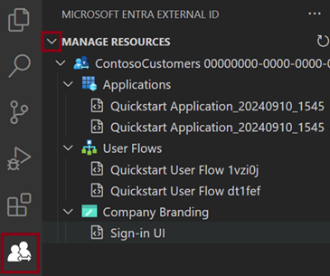 Screenshot della visualizzazione di Explorer.