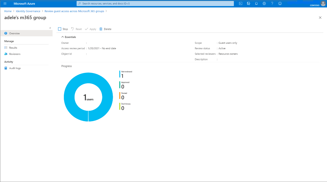 esaminare in dettaglio l'accesso guest tra i gruppi di Microsoft 365