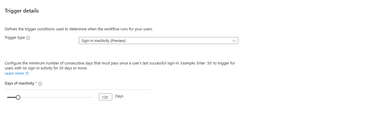 Screenshot dei periodi di inattività.
