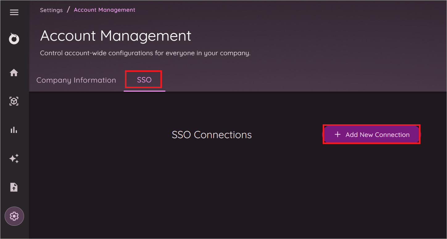 Screenshot che mostra come aggiungere una nuova connessione.