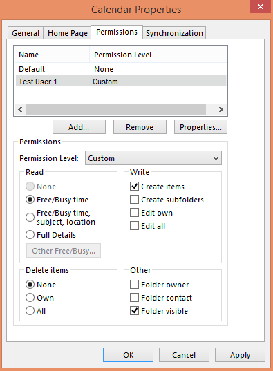 Screenshot che mostra che il livello di autorizzazione cambierà automaticamente in Personalizzato dopo che all'utente vengono concessi i diritti di collaboratore includendo il Periodo di disponibilità.