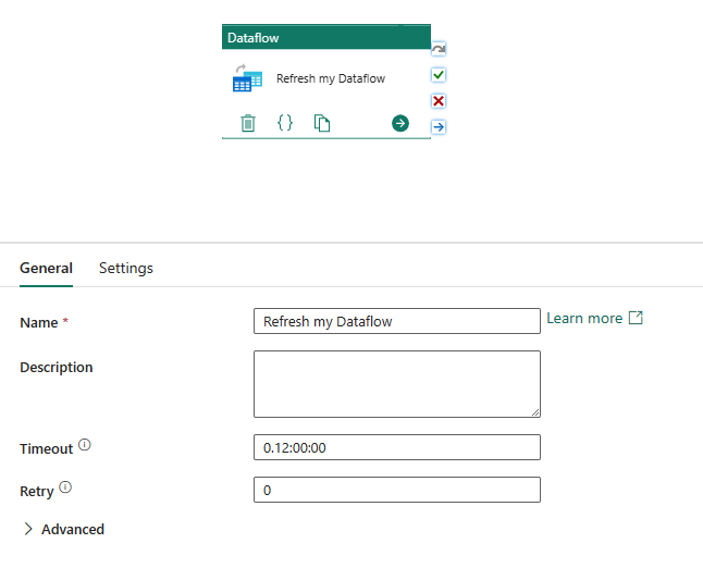 Screenshot showing the integration with data pipelines.