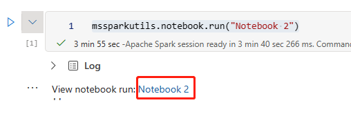 Screenshot che mostra come eseguire il notebook per salvare gli snapshot.