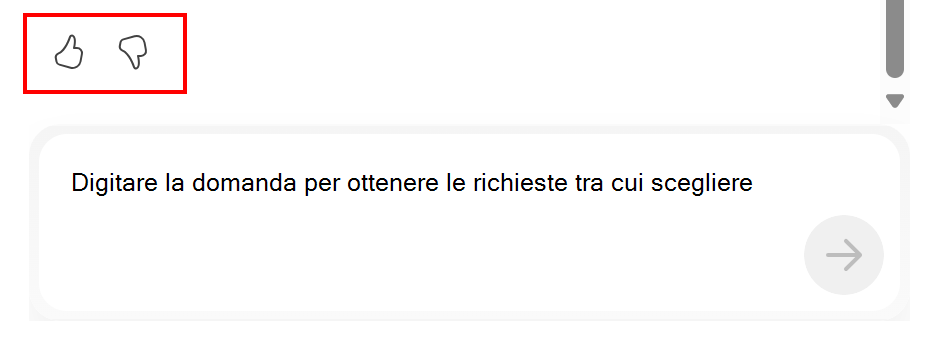 Screenshot che mostra come fornire il feedback di Copilot in Microsoft Intune e nell'interfaccia di amministrazione di Intune.