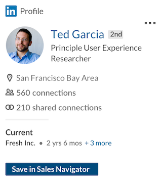 Profile Top Card in Inline Mode Profile Top Card in Inline Mode