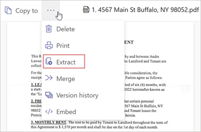 Unire ed estrarre file PDF in Microsoft Syntex - Microsoft Syntex |  Microsoft Learn