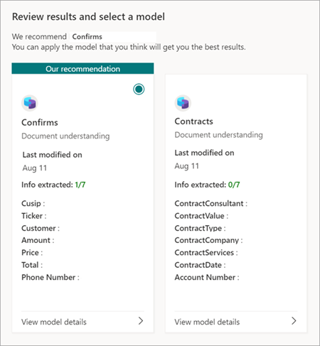 Eseguire il training di un modello di elaborazione documenti non  strutturato in Microsoft Syntex - Microsoft Syntex