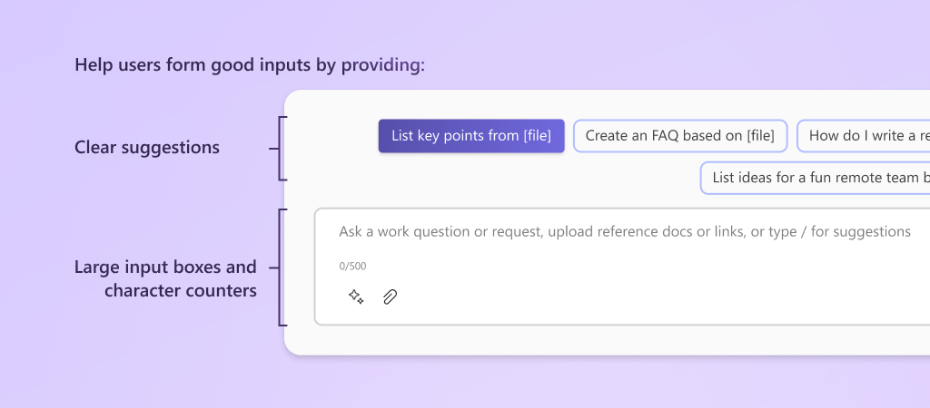 Screenshot che mostra un esempio di casella di input con suggerimenti selezionabili.