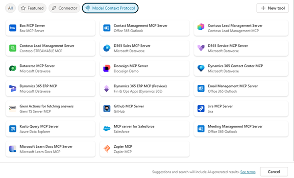 Catalogo dei server MCP disponibili