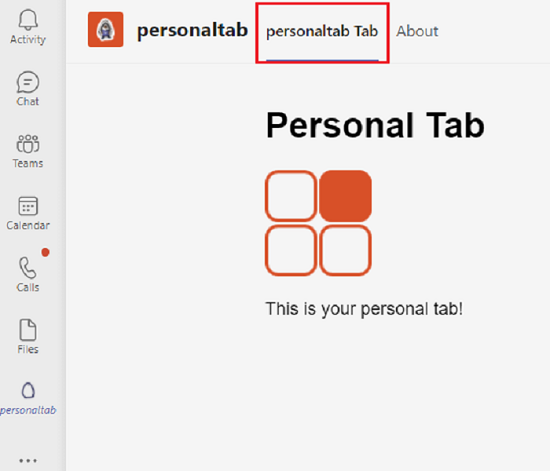 Personal tab uploaded
