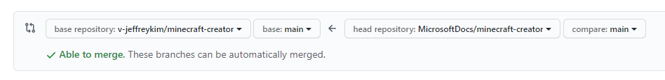 Pull di sincronizzazione GitHub