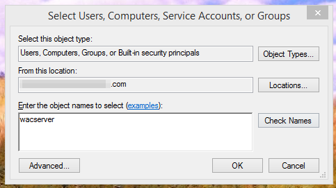 Screenshot per verificare che il nome del server possa essere risolto.