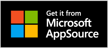 Screenshot del badge Scarica da Microsoft AppSource