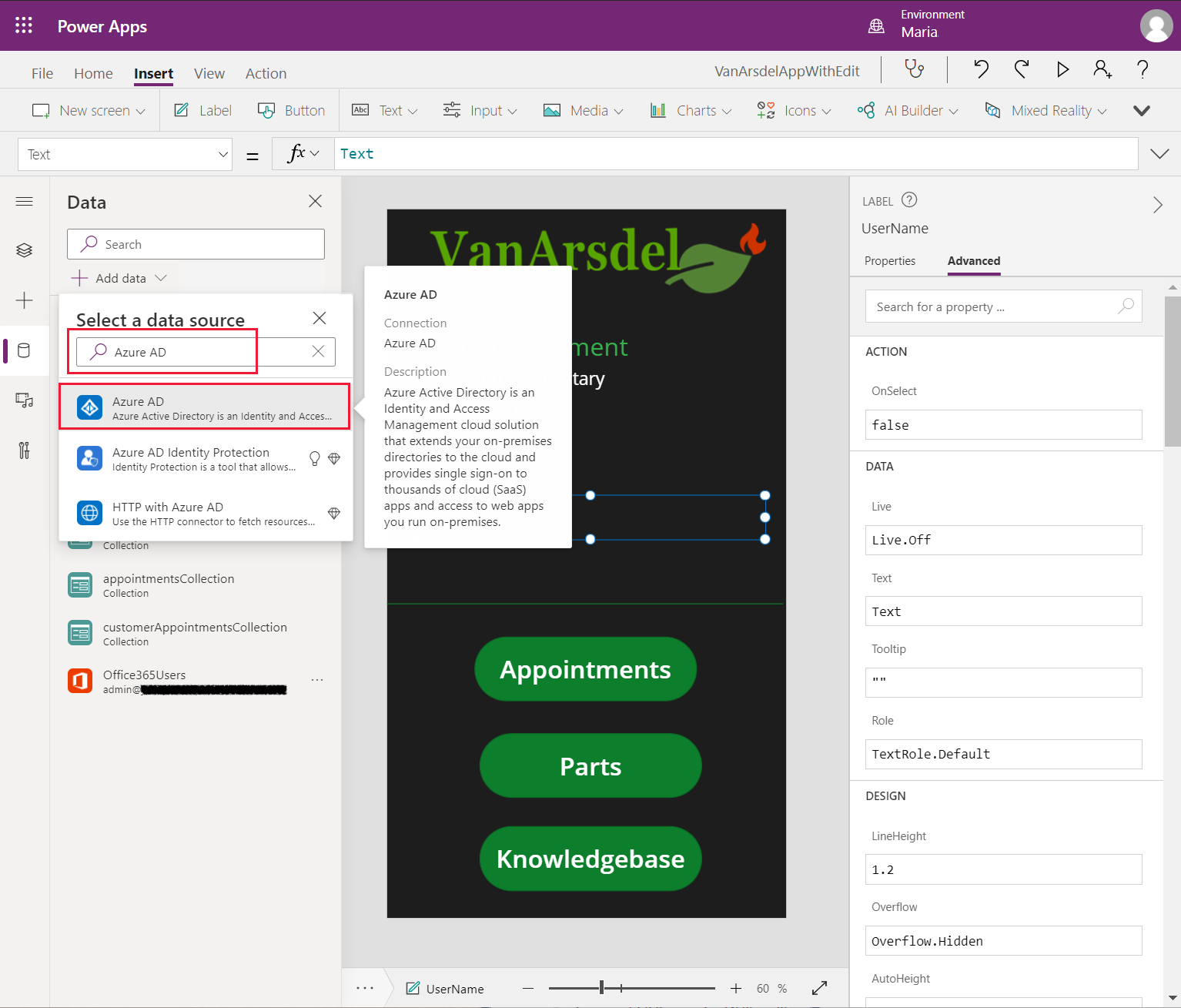 Aggiungere il connettore Microsoft Entra.