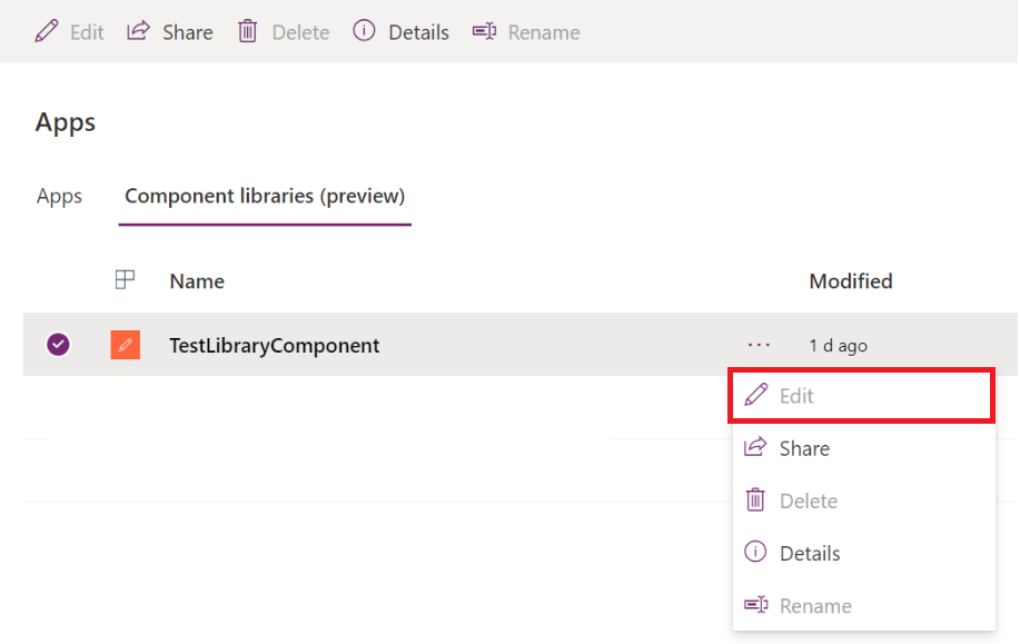 Non è possibile modificare la libreria di componenti che non consente le personalizzazioni.