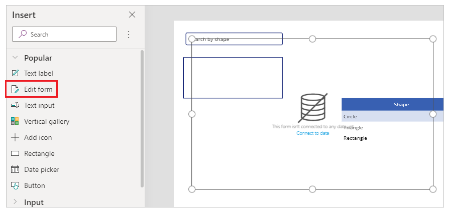 Aggiunta del modulo di modifica Aggiunta del modulo di modifica.